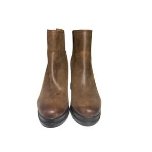 Sorel Women’s 8 - NEW no box/tags -   Brown Leather Chelsea Ankle Boots Chunky H